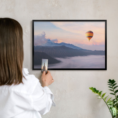 Wandbord voor magneten in een zwarte lijst Hemelreis