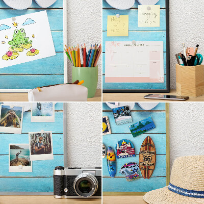 Wandbord voor magneten in een zwarte lijst Vakantiesfeer