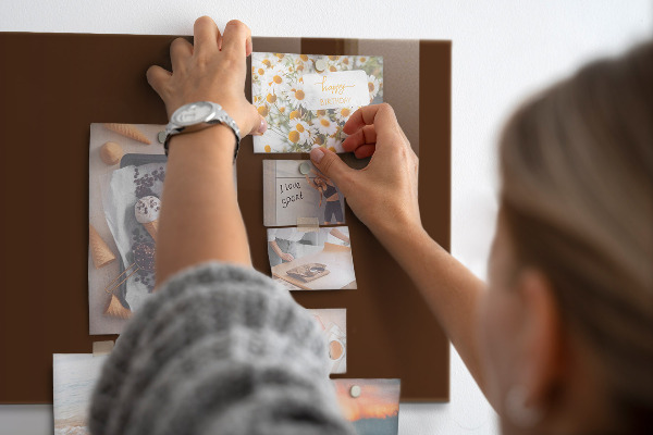 Magneetbord Bruine kleur