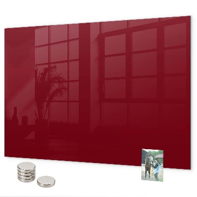 Magnetisch bord Bordeauxrode kleur