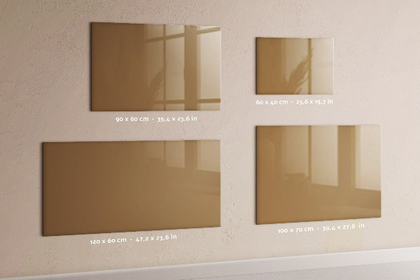 Magnetisch bord Donkerbeige kleur