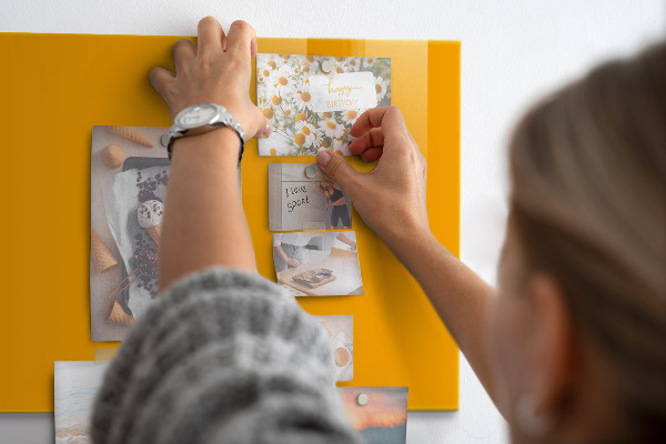 Magnetisch bord Goudgele kleur