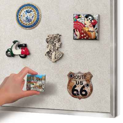 Decoratief metalen magneetbord in een zilveren lijst Natuurlijke elegantie