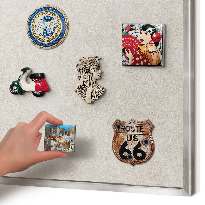 Decoratief metalen magneetbord in een zilveren lijst Natuurlijke elegantie