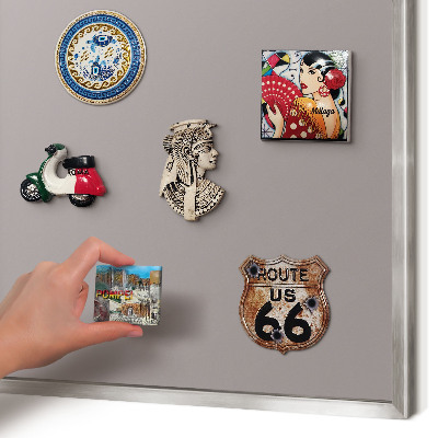 Decoratief metalen magneetbord in een zilveren lijst Asgrijs