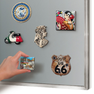 Decoratief metalen magneetbord in een zilveren lijst Blauwe gradiënt