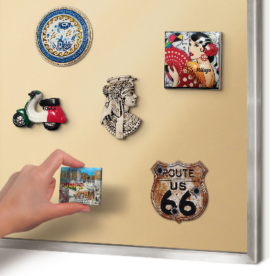 Decoratief metalen magneetbord in een zilveren lijst Romige Harmonie