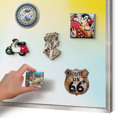 Decoratief metalen magneetbord in een zilveren lijst Pastel ontspanning