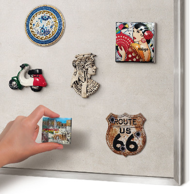 Decoratief metalen magneetbord in een zilveren lijst Grijze elegantie