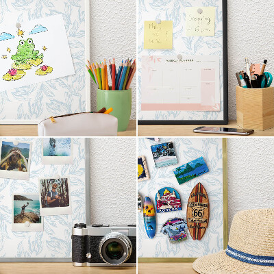 Metalen magneetbord met lijst in het goud Licht thema