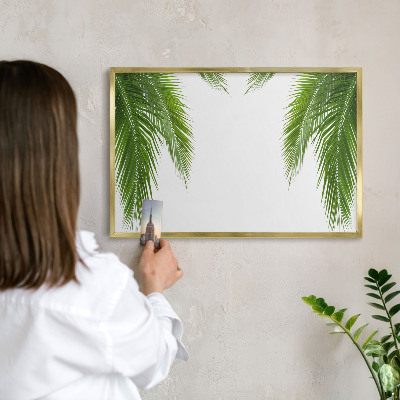 Magnetisch bord voor reismagneten met gouden lijst Exotische natuur