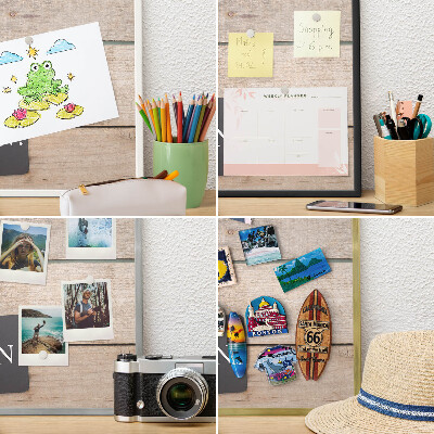 Magnetisch bord voor reismagneten met gouden lijst Motivatie elke dag