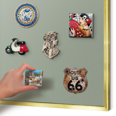 Metalen magneetbord met lijst in het goud Verstandig