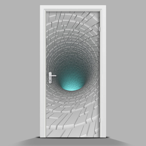 Zelfklevende deursticker Diepte