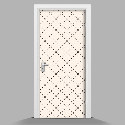 Deursticker Gestippelde vierkanten