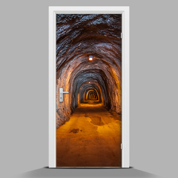 Deur sticker In de mijn