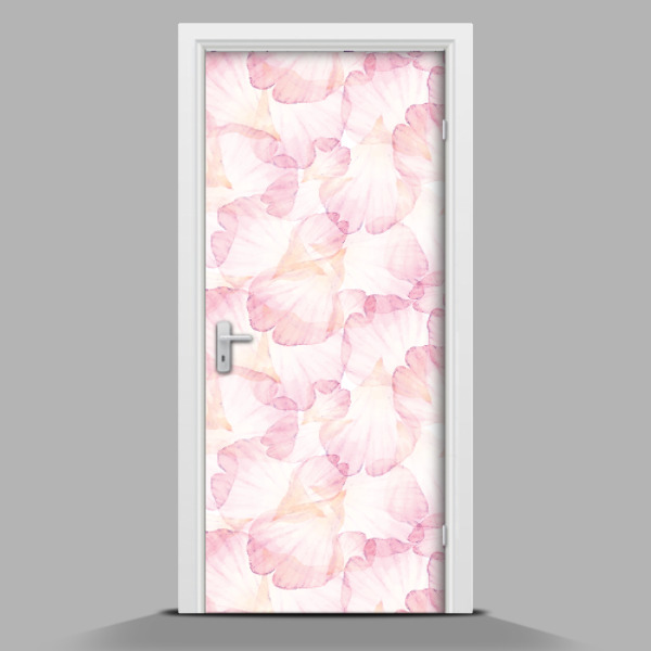 Zelfklevende deursticker Fijne bloemblaadjes