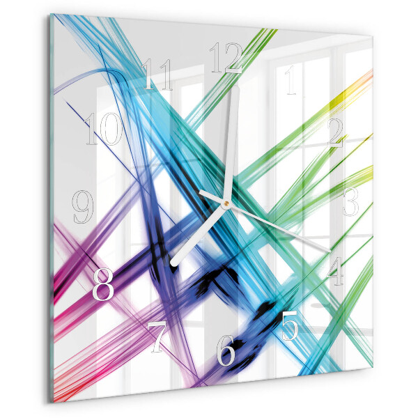Vierkante glazen klok Abstractie