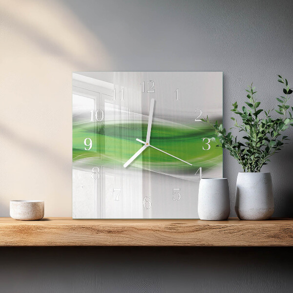 Vierkante glazen klok Abstractie
