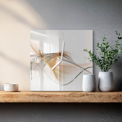 Vierkante glazen klok Abstractie