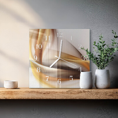 Vierkante glazen klok Abstractie
