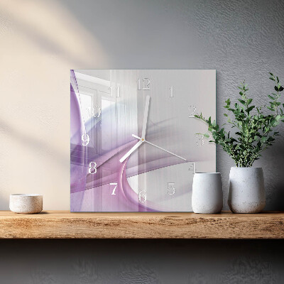 Vierkante glazen klok Abstractie