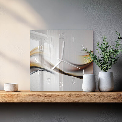 Vierkante glazen klok Abstractie