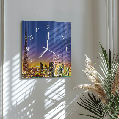 Vierkante glazen klok Horizon Dubai