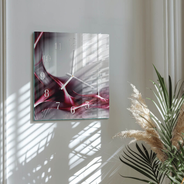 Vierkante glazen klok Abstractie