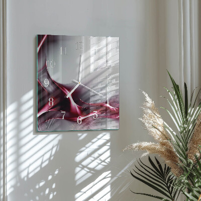 Vierkante glazen klok Abstractie