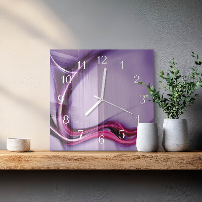 Vierkante glazen klok Abstractie