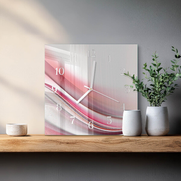 Vierkante glazen klok Abstractie