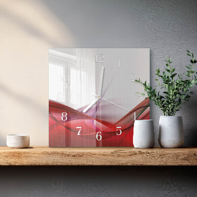 Vierkante glazen klok Abstractie