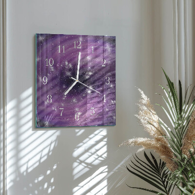 Vierkante glazen klok Abstractie