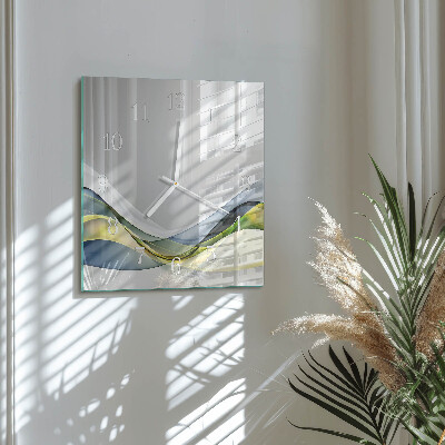 Vierkante glazen klok Abstractie