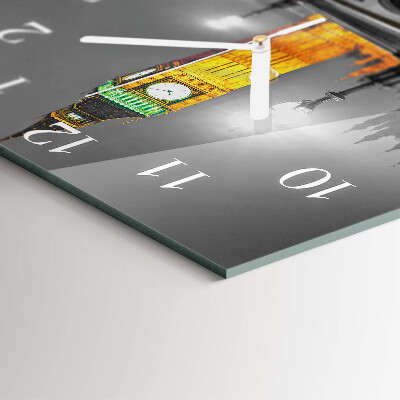 Vierkante glazen klok Big Ben