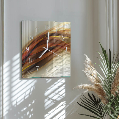 Vierkante glazen klok Abstractie