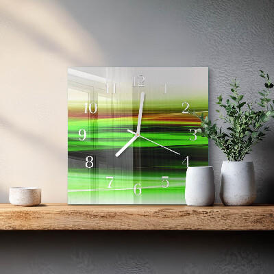 Vierkante glazen klok Abstractie