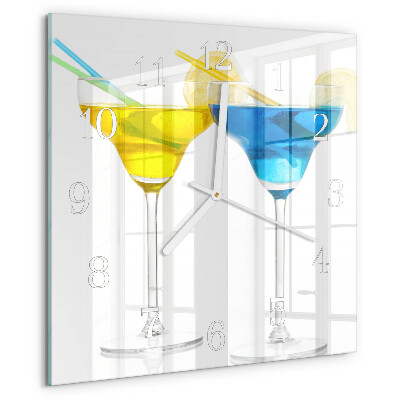 Vierkante glazen klok Cocktail