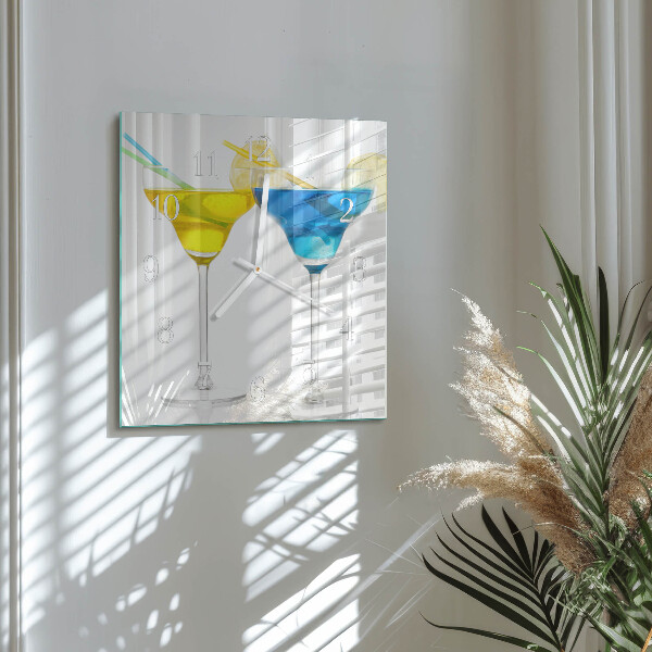 Vierkante glazen klok Cocktail