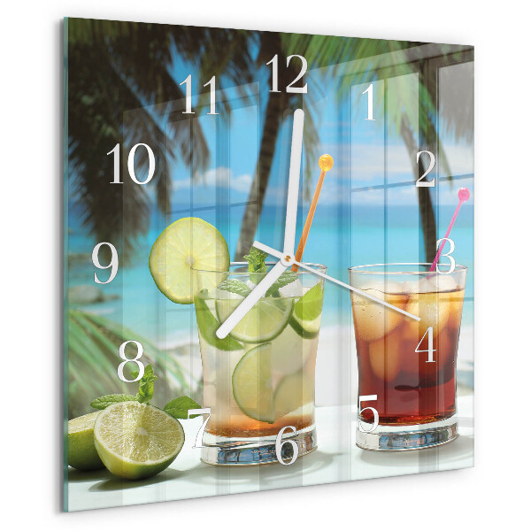 Vierkante glazen klok Cocktail