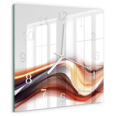 Vierkante glazen klok Abstractie