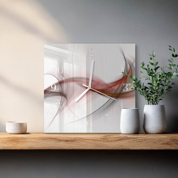 Vierkante glazen klok Abstractie