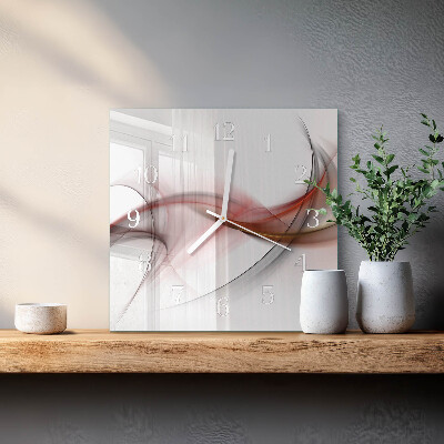 Vierkante glazen klok Abstractie