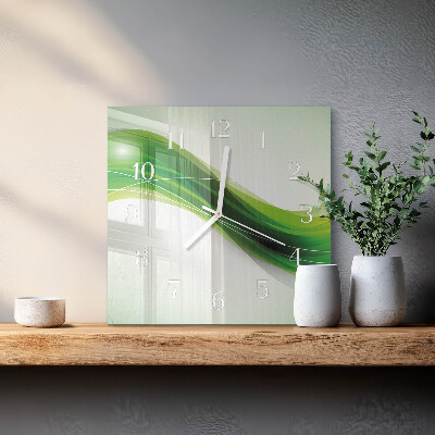 Vierkante glazen klok Abstractie
