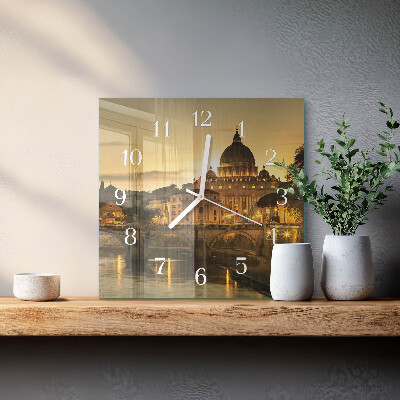 Vierkante glazen klok Basiliek