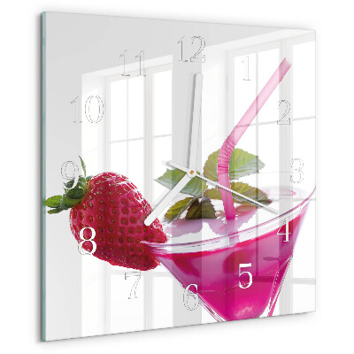 Vierkante glazen klok Cocktail