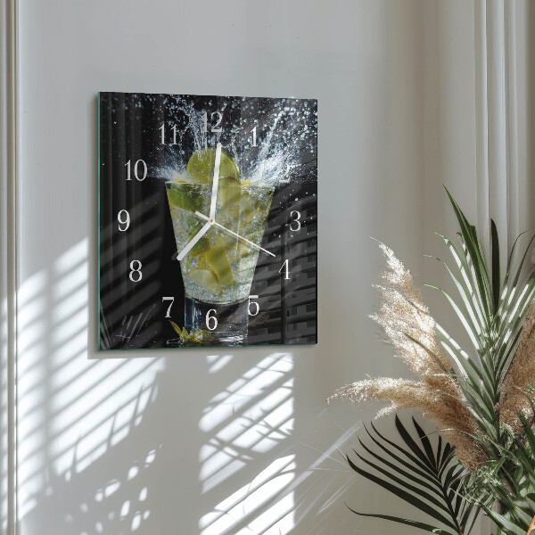 Vierkante glazen klok Cocktail