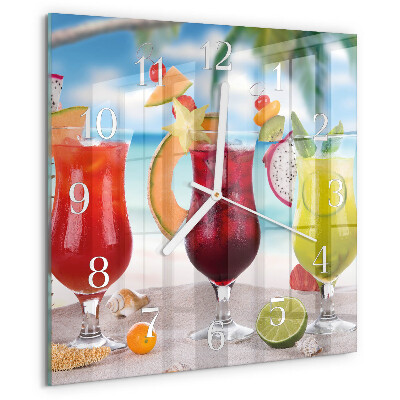 Vierkante glazen klok Cocktail
