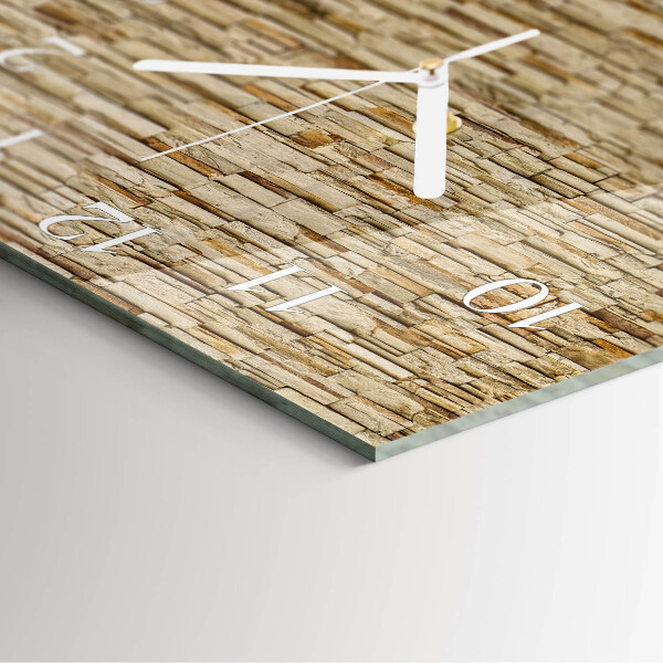Vierkante glazen klok Decoratieve steen